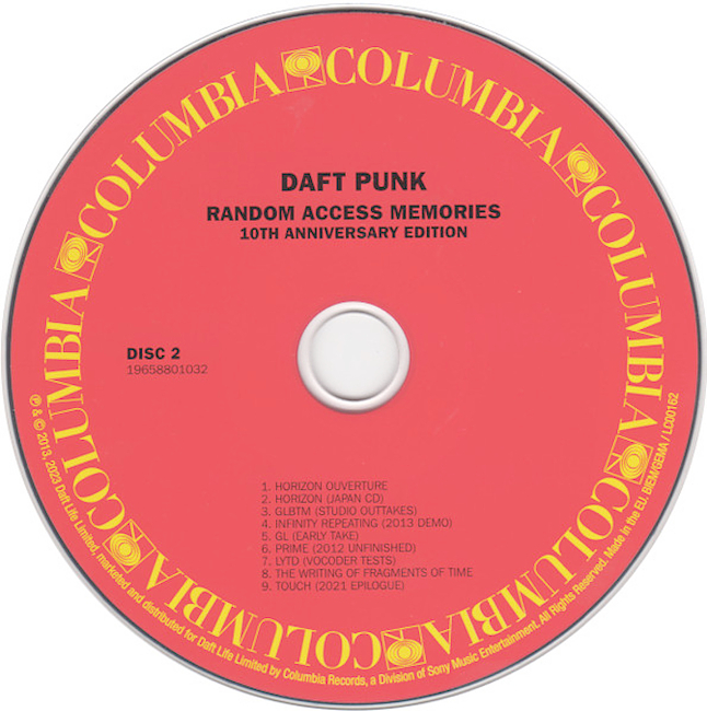 cd cover Daft Punk - Random Access Memories 10th Anniversary Edition 2023 Cd Cover
